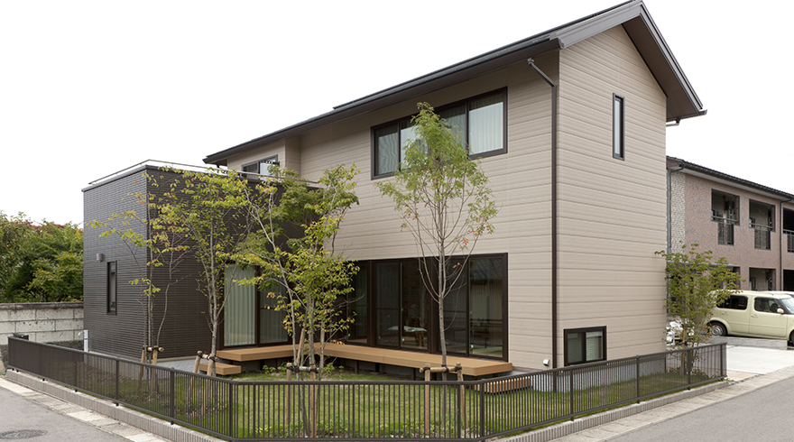 陶板外壁と木の家がか 実例紹介 戸建住宅 積水ハウス 陶板外壁と木の家がか 実例紹介 戸建住宅 積水ハウス