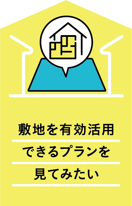 敷地を有効活用できるプランを見てみたい