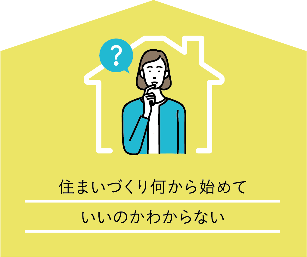 住まいづくり何から始めていいのかわからない