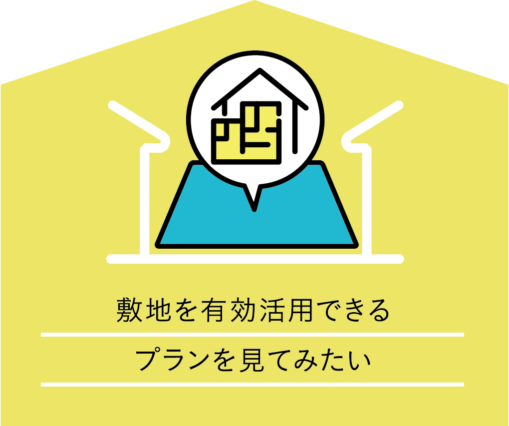 敷地を有効活用できるプランを見てみたい