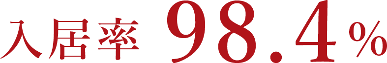 入居率98.4%