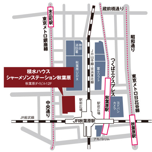 シャーメゾンステーション秋葉原周辺地図