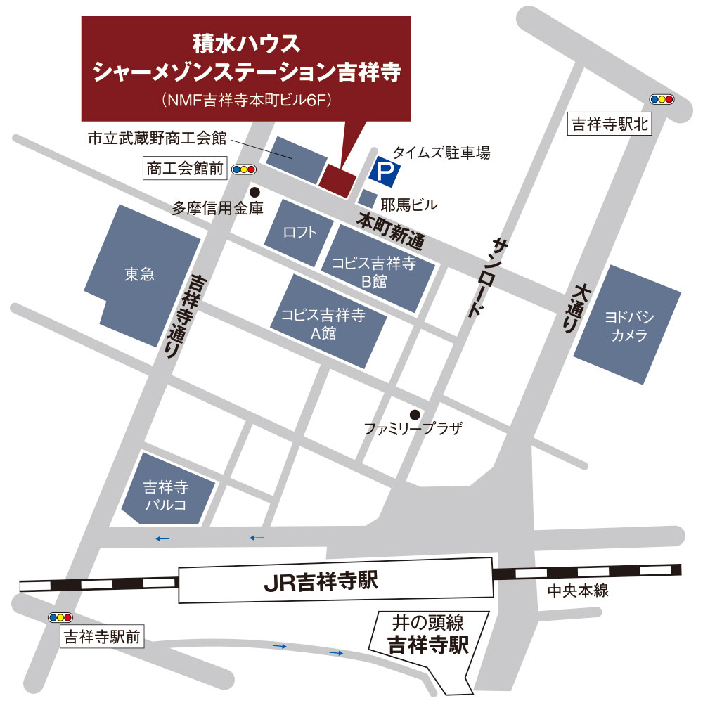 シャーメゾンステーション吉祥寺周辺地図