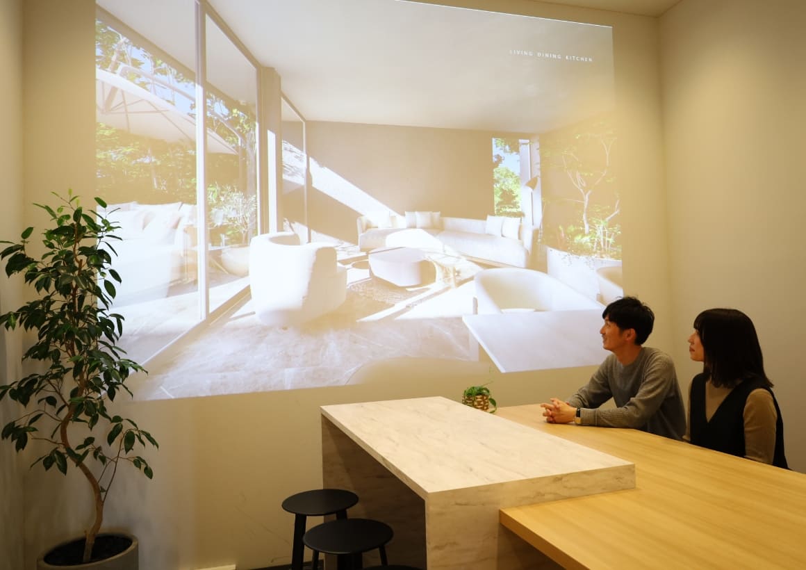 映像で実際のイメージをリアルに体感