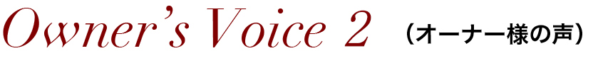 Owner’s Voice 1