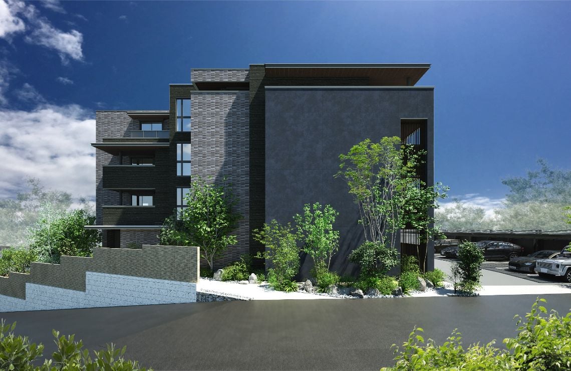 ベレオ4(4階建賃貸住宅)の外観パース画像