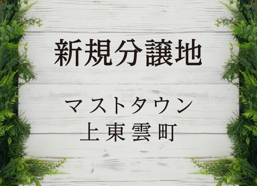 新規分譲地 マストタウン上東雲町