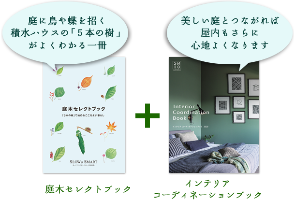 庭木セレクトブック 庭に鳥や蝶を招く積水ハウスの「５本の樹」がよくわかる一冊 インテリアコーディネーションブック 美しい庭とつながれば屋内もさらに心地よくなります